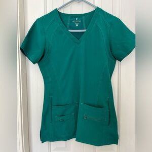Women’s Medcouture Activate Hunter Green Scrub Top